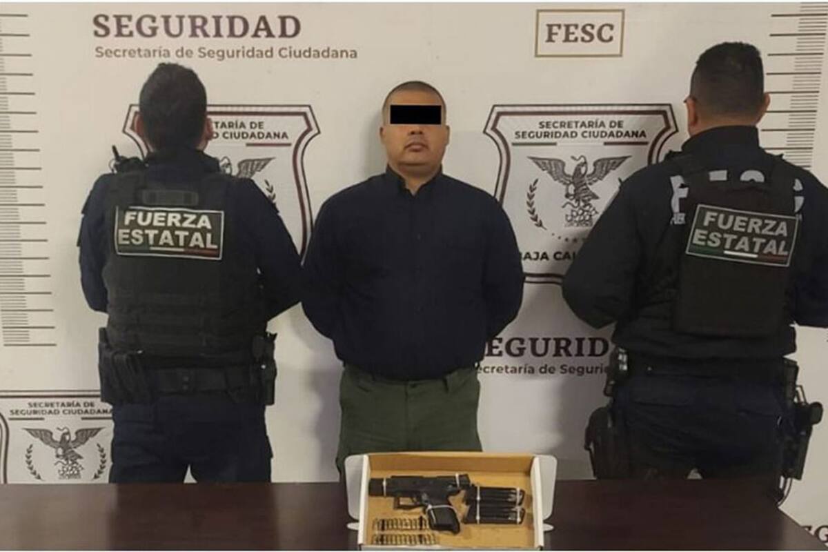 Detienen a hombre armado tras denuncia ciudadana