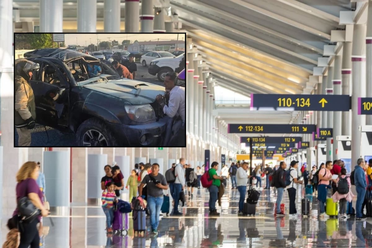 Explosión en camioneta cerca del AIFA deja dos fallecidos