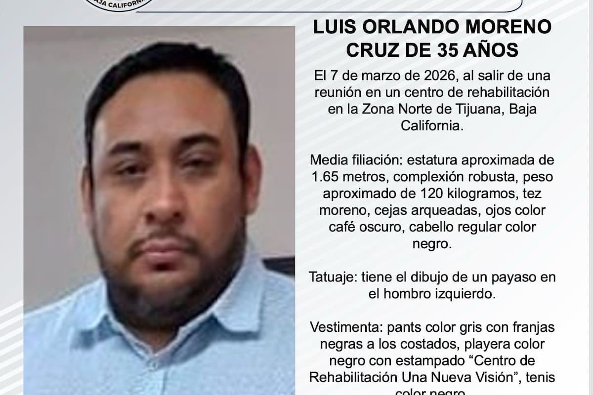 Se busca a Luis Orlando Moreno Cruz de 35 años