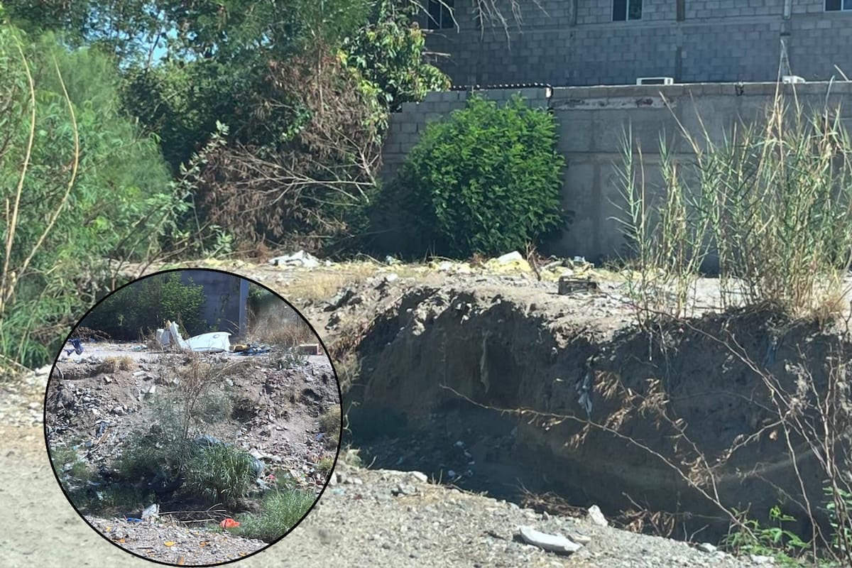 Temen desbordes por basura y maleza en canales de la colonia Y Griega