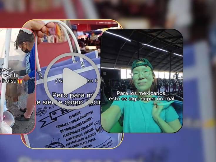 Joven coreana que vive en México recibió por primera vez una bolsa de parte de su tamalera favorita y su reacción sorprendió a todo TikTok (VIDEO)