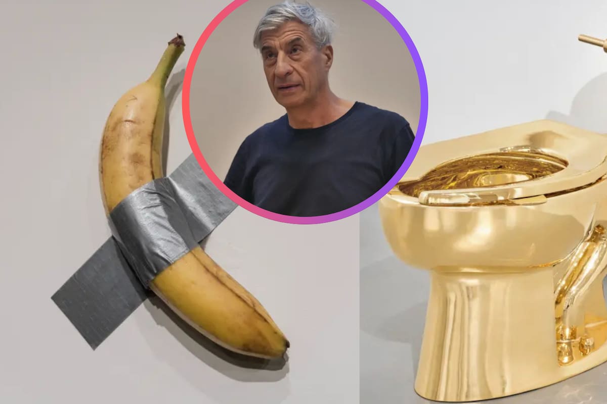 Artista controversial que pegó una banana con cinta a una pared está vendiendo su inodoro de oro sólido valuado en 10 millones de dólares
