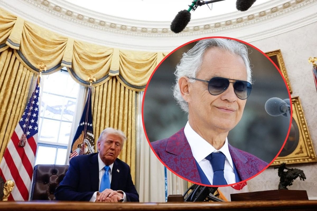 Andrea Bocelli canta para Donald Trump en la oficina oval de la casa Blanca | VIDEO