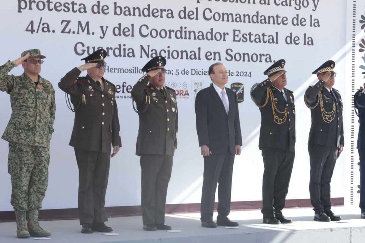 Toman protesta Felipe González en la 4ta Zona Militar y Anastacio Santos en la Guardia Nacional Sonora