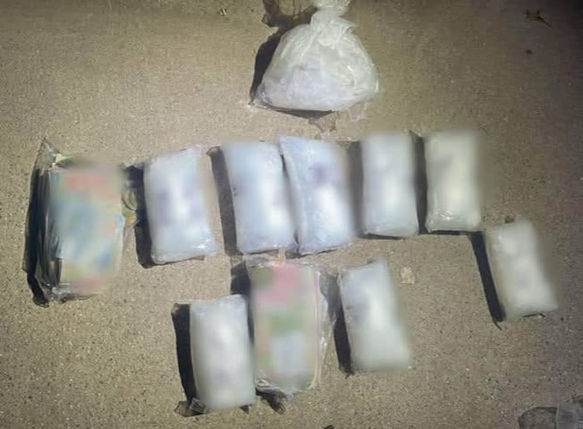 Sustancias granuladas aseguradas durante la operación. / Especial.