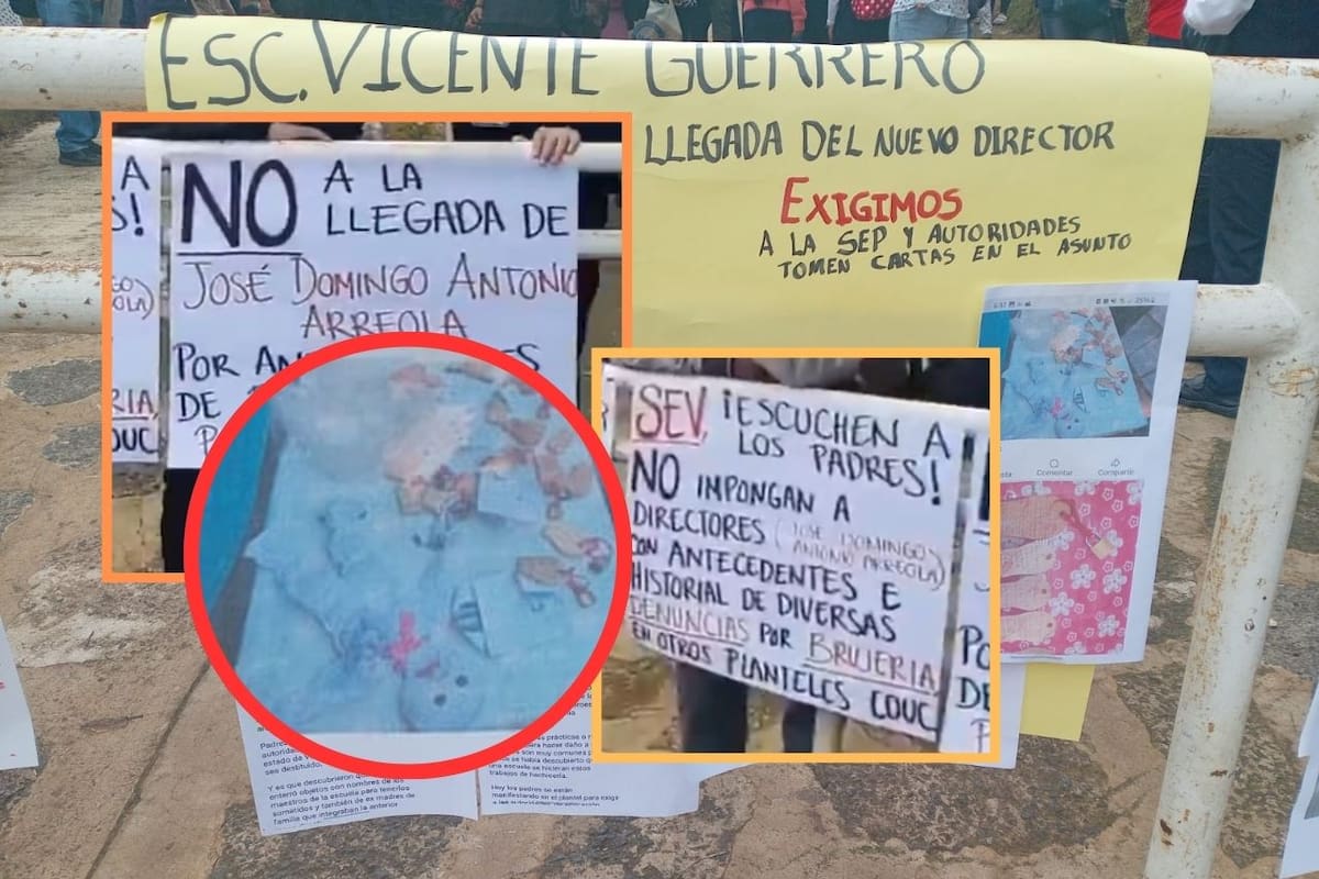 Padres toman escuela en Xalapa por nombramiento de director acusado de brujería