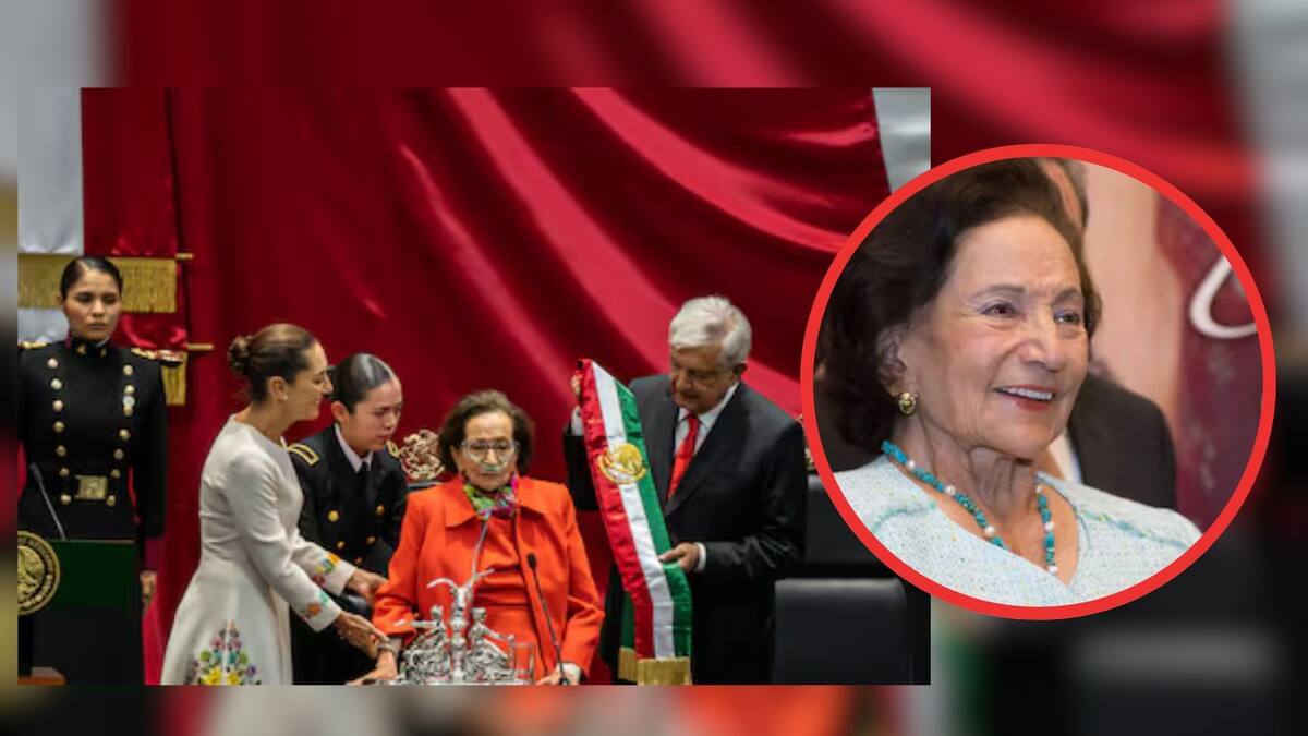 Un temple de acero y se refirió al día en que ella estuvo en la toma de protesta de Claudia Sheinbaum.