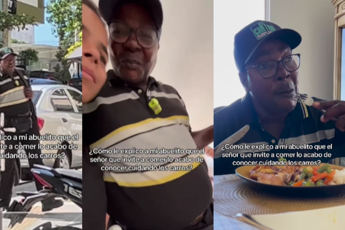 Un gesto que toca el corazón: joven invita a su mesa al humilde cuidador de autos