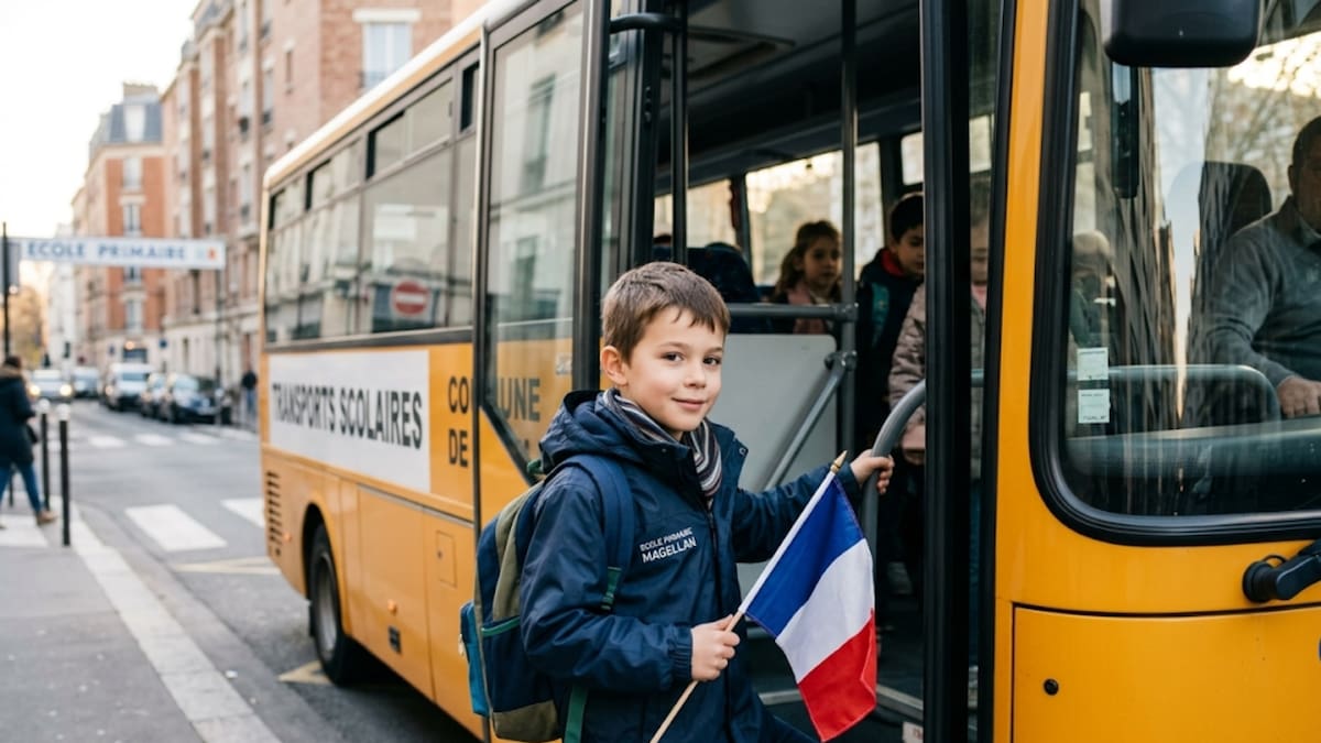 Mientras en México, niños de comunidades rurales caminan kilómetros por brechas y cerros para llegar a la escuela, en Francia el gobierno garantiza transporte escolar gratuito como parte del derecho a la educación