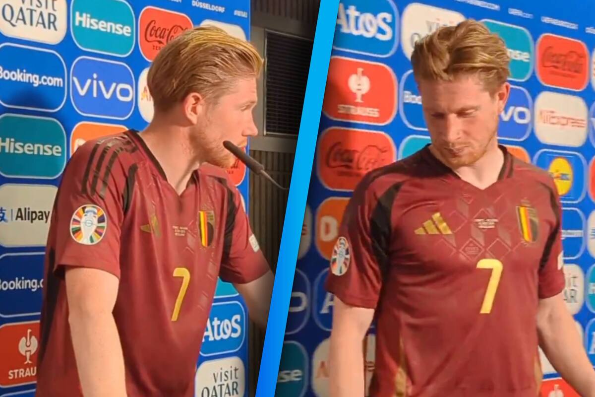 VIDEO: Kevin De Bruyne llama “estúpido” a reportero tras derrota de Bélgica
