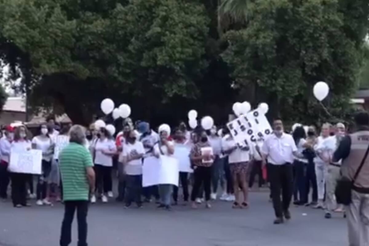 Realizan marcha para pedir justicia por Luis Carlos Cano, futbolista asesinado en Caborca