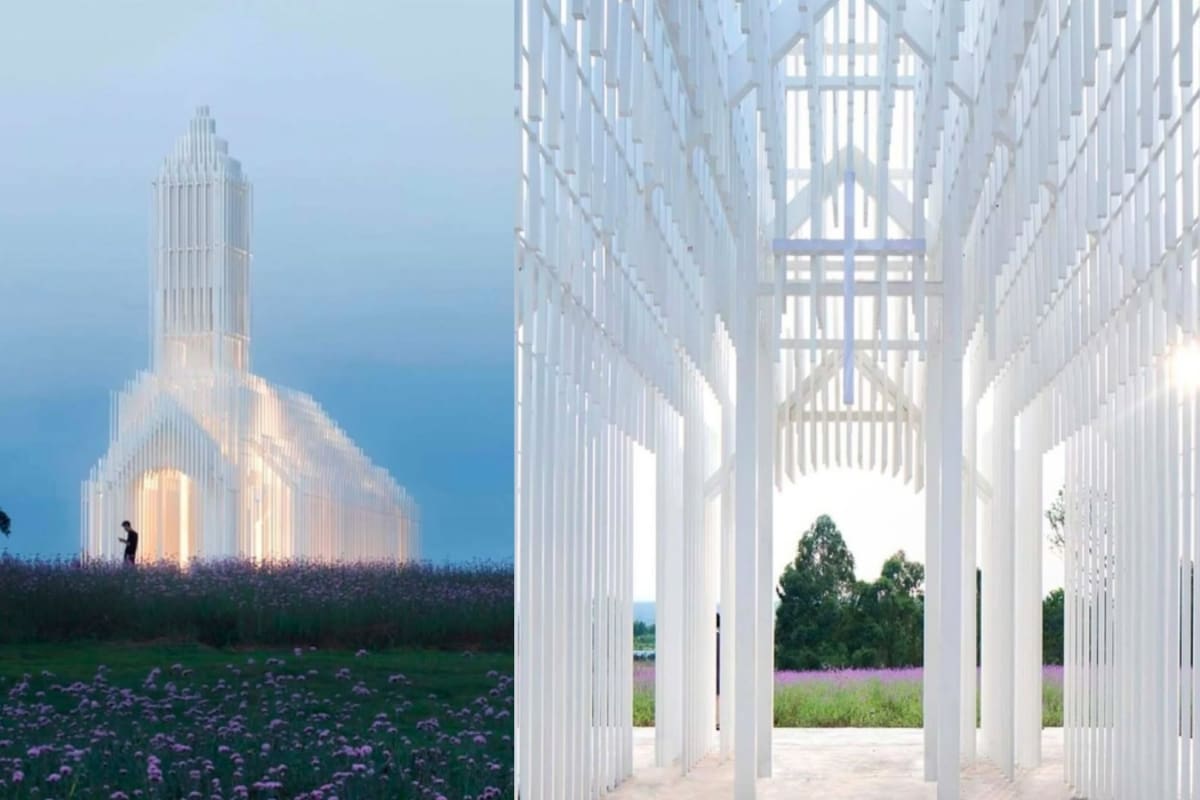 ‘Parece IA, pero no lo es’: Iglesia en China causa sensación por su diseño de cristal y es conocida como la iglesia sin sombras
