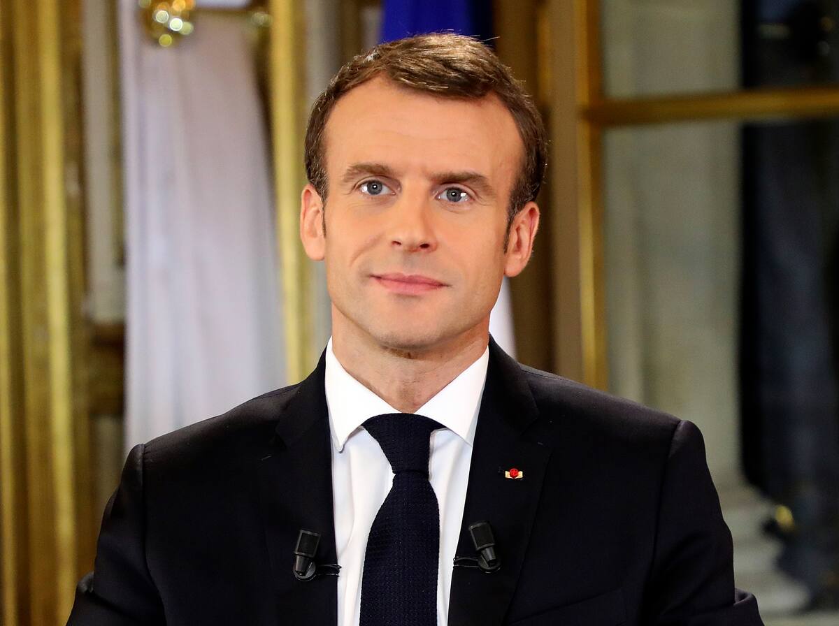 Fotografía de archivo del presidente francés Emmanuel Macron. | Crédito: AP