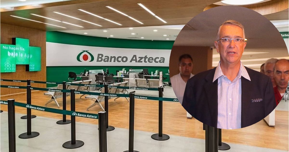 Fotografía de Ricardo Salinas Pliego y Banco Azteca.
