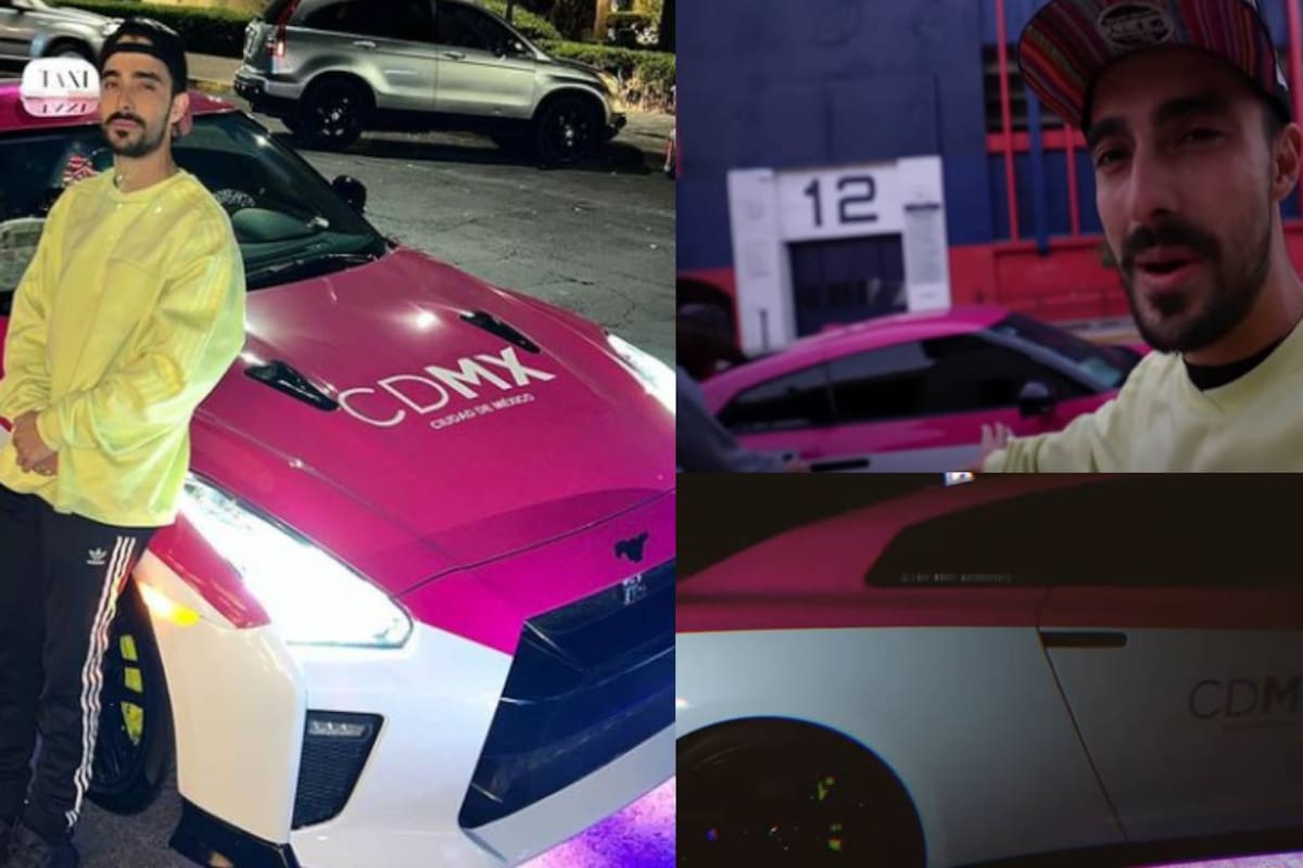 "Lo tunearon" Youtuber muestra carro de lujo transformado en un taxi de CDMX