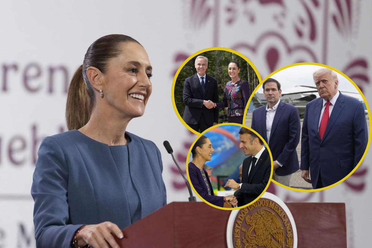 Claudia Sheinbaum dice que ya no saldrá de México este 2025, pero recibirá a Emmanuel Macron, Mark Carney y aún negocia acuerdo con Marco Rubio