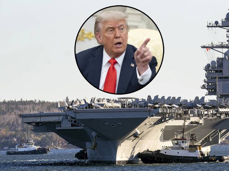 Así es el el superportaviones Gerald R. Ford que Trump mandó al Caribe