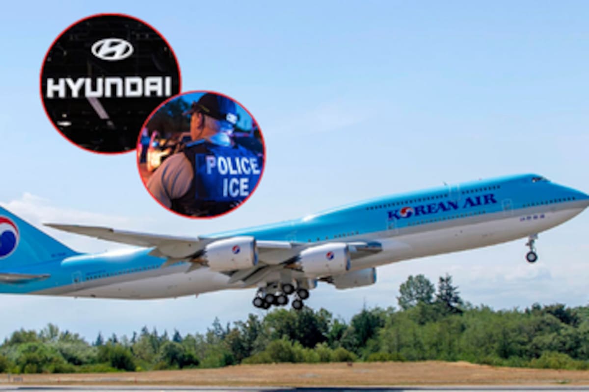 Avión parte desde Seúl a EEUU por trabajadores coreanos detenidos tras redada en planta Hyundai-LG