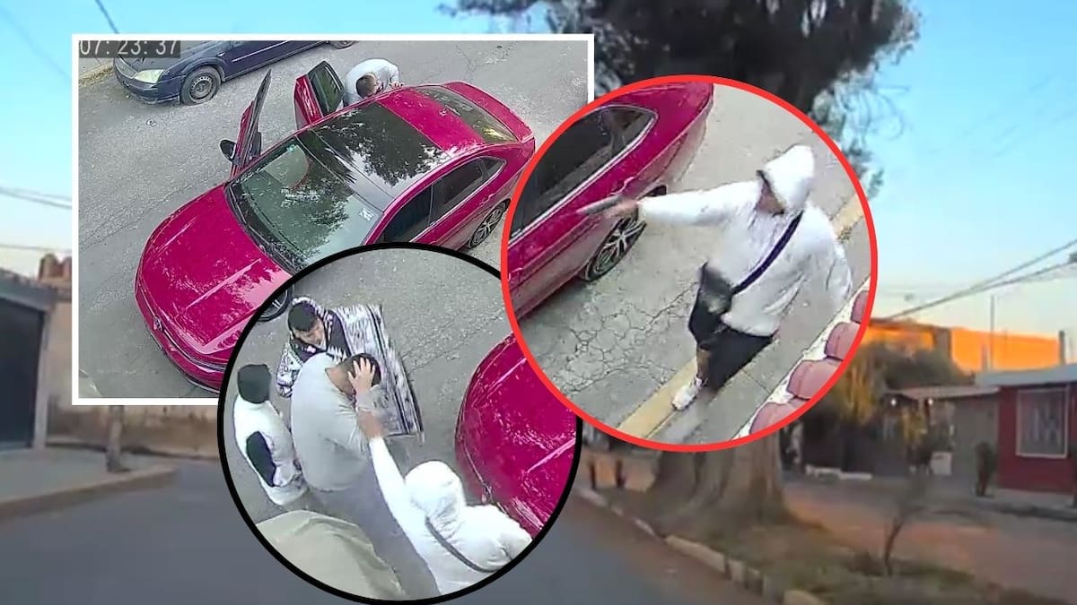 Vecino armado enfrenta a tiros a asaltantes en Tultitlán tras robo de auto con niña a bordo; audio revela conversación de delincuentes durante huida