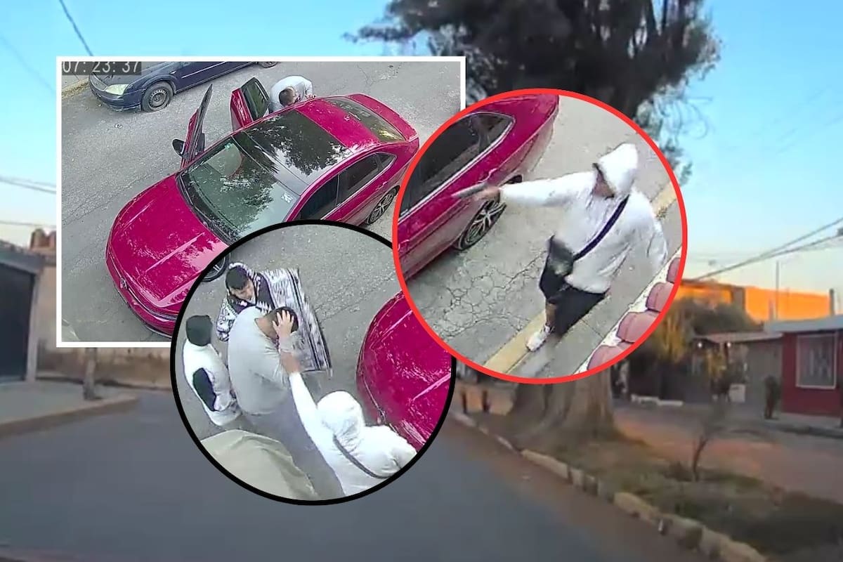 Vecino armado enfrenta a tiros a asaltantes en Tultitlán tras robo de auto con niña a bordo; audio revela conversación de delincuentes durante huida