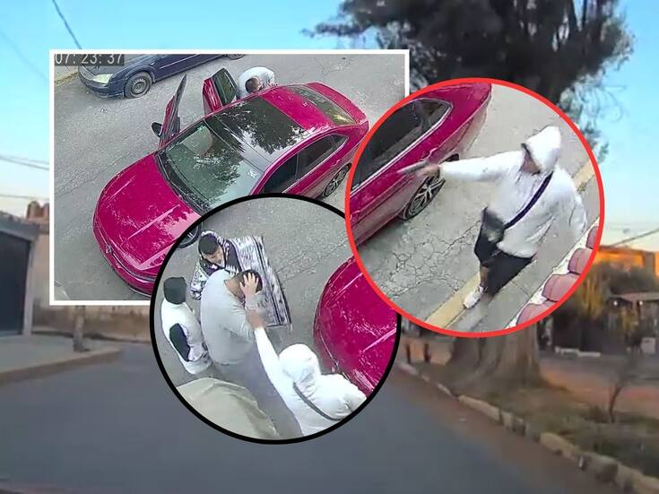 Vecino armado enfrenta a tiros a asaltantes en Tultitlán tras robo de auto con niña a bordo; audio revela conversación de delincuentes durante huida