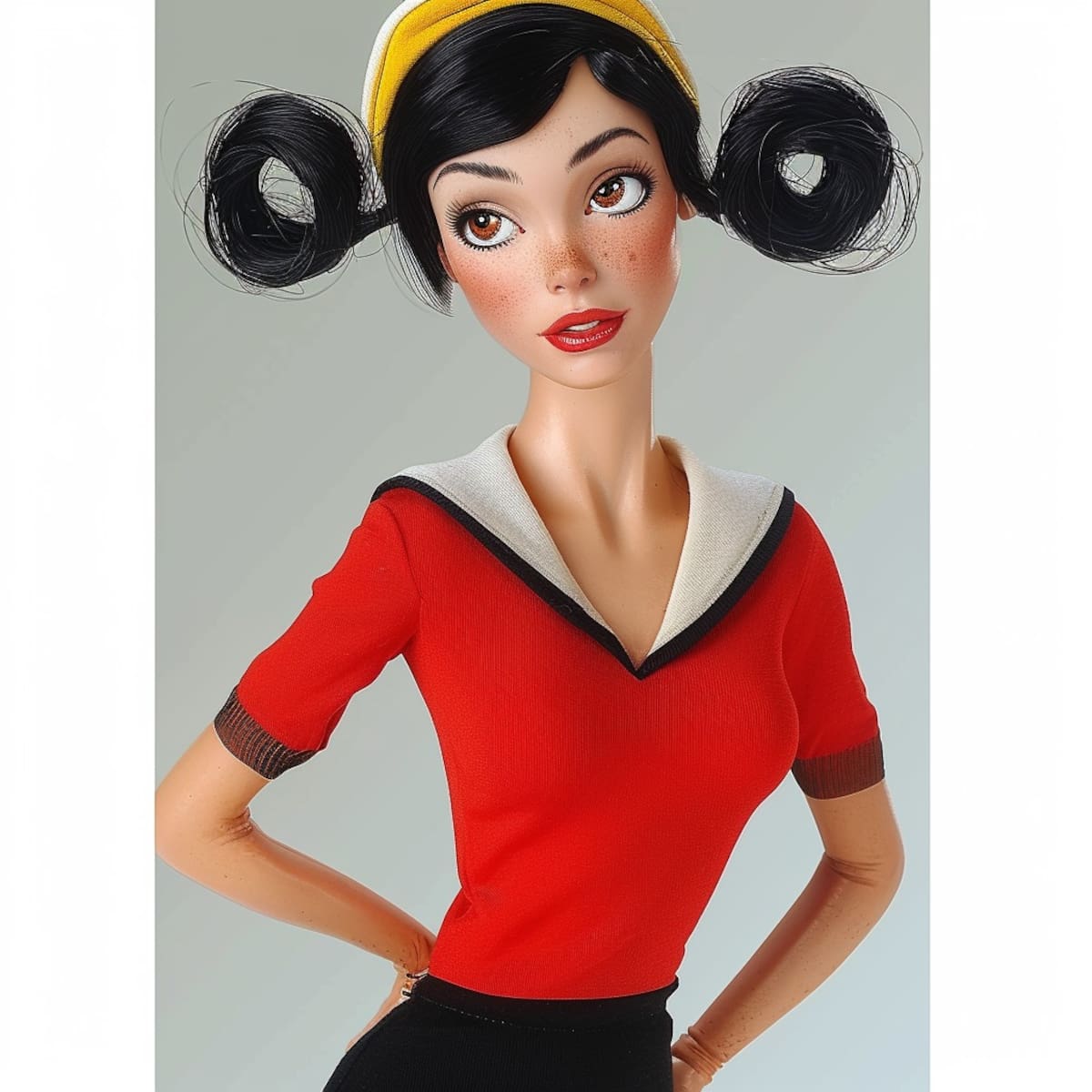 Desde el molote hasta colas de caballo: Descubre cómo la inteligencia artificial redefine el estilo de peinado de Olivia en esta reinterpretación única.