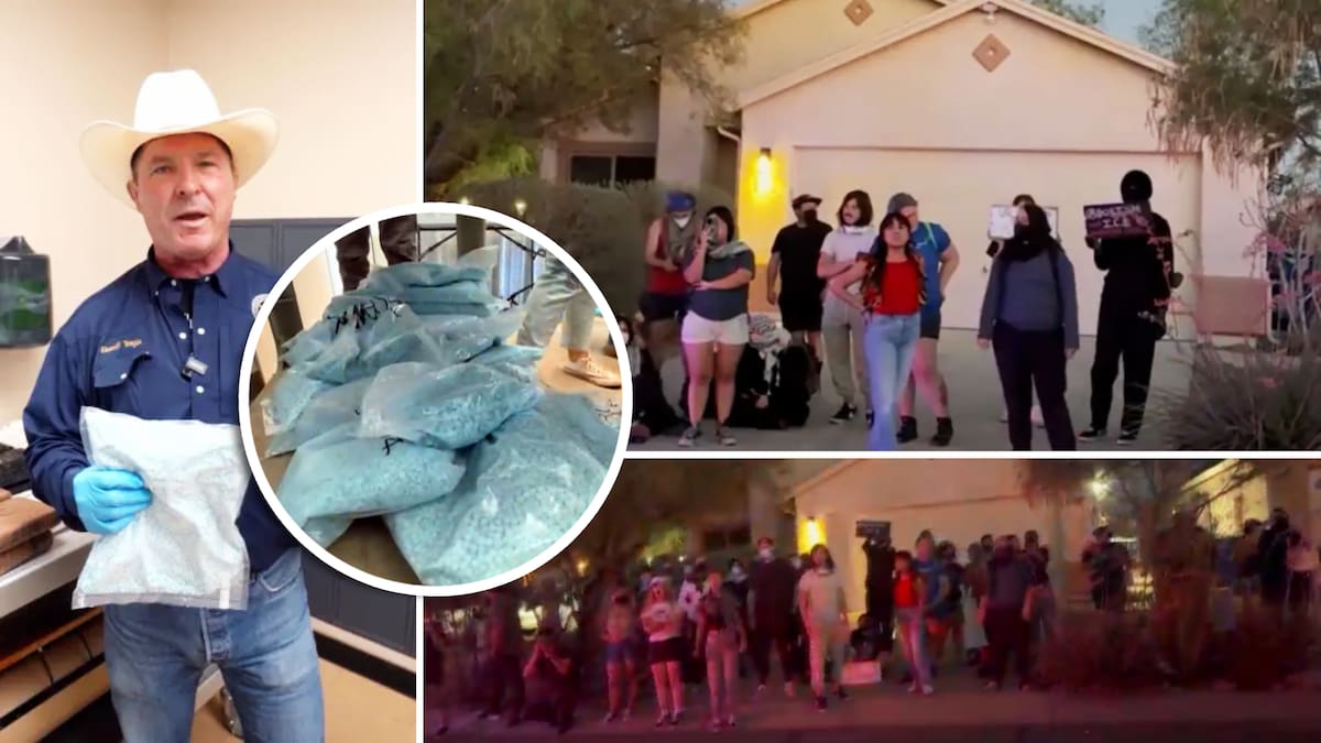 Vecinos se apresuran a protestar lo que creen es una redada de ICE, resulta ser un operativo de drogas para detener a un narco en Tucson; “Idiotas”, comenta el Sheriff