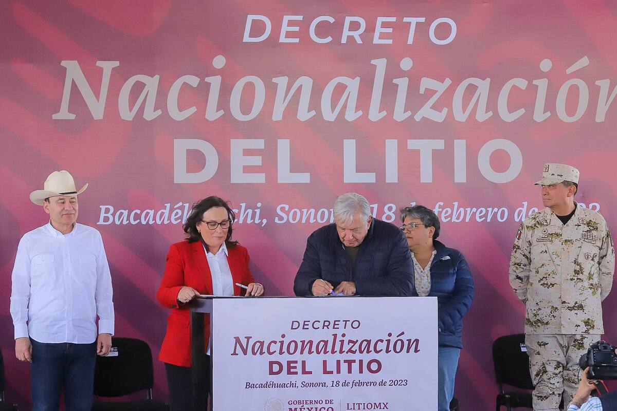 China Ganfeng inicia arbitraje contra México por concesión para explotar depósito litio en Sonora