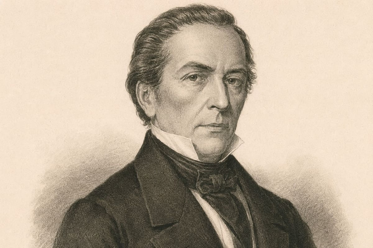 Valentín Gómez Farías fue presidente de México cinco veces, impulsó reformas contra privilegios y terminó firmando la Constitución de 1857