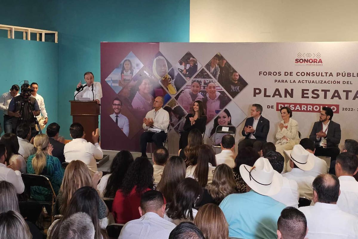 Gobernador Durazo inaugura foros para actualizar el Plan Estatal de Desarrollo 2022-2027