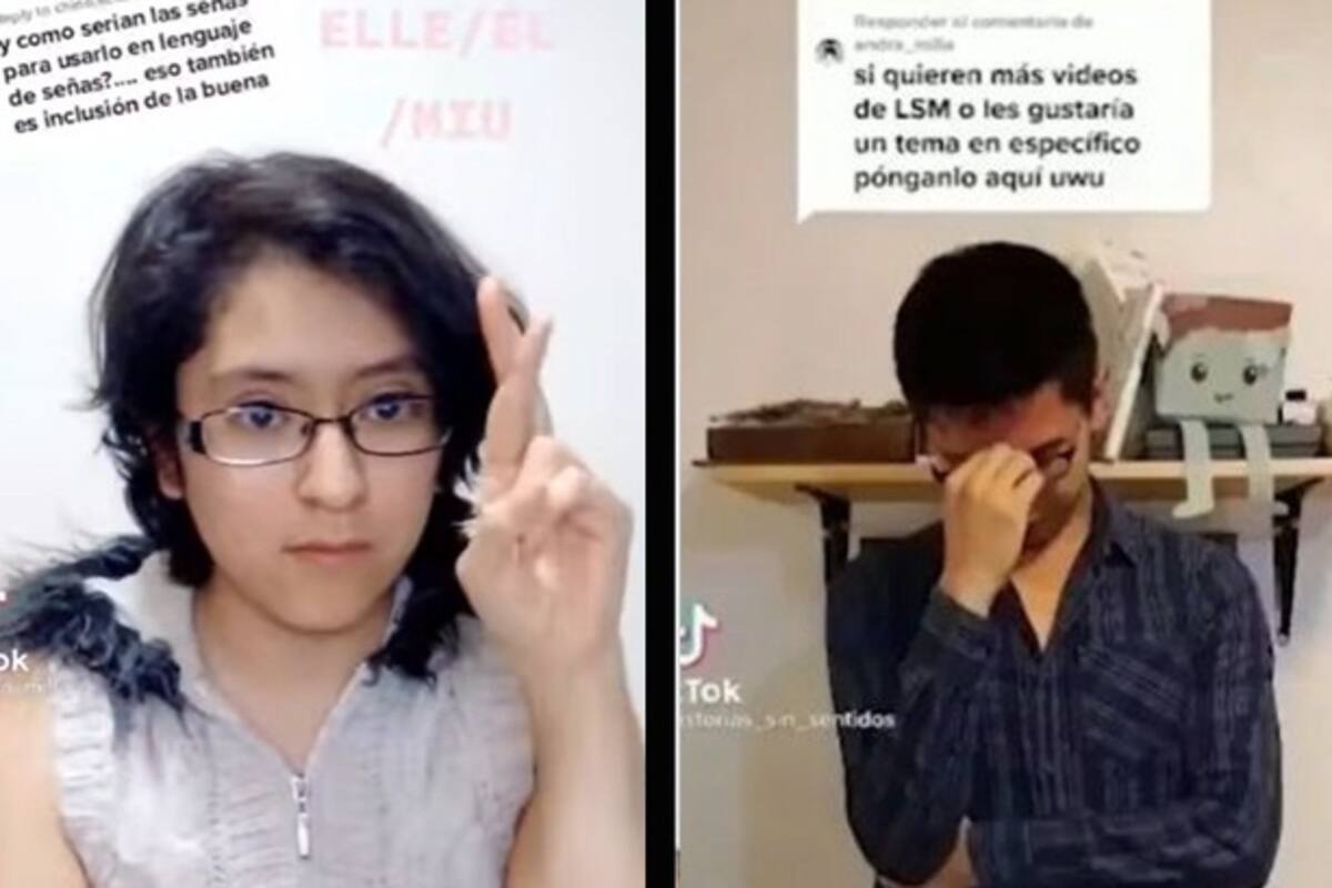 Tiktoker critica a Andra por usar lenguaje inclusivo en lengua de señas