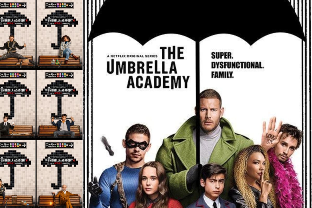 ¡Nuevo vistazo de la última temporada de ‘The Umbrella Academy’! Netflix lanza nuevos posters promocionales