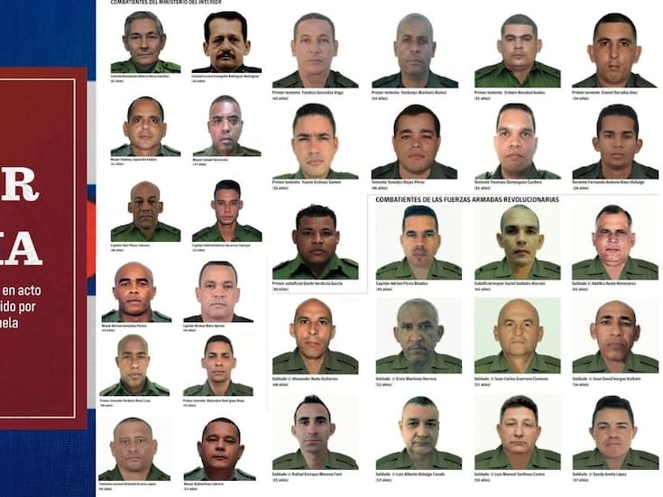 Cuba revela identidades de 32 militares muertos en ataque de Estados Unidos en Venezuela