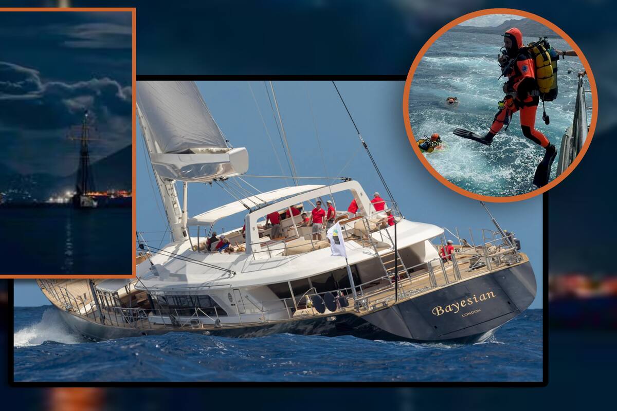 ¿Siguen vivos? Buzos tienen 24 horas para encontrar a las 6 personas desaparecidas en el yate hundido en Sicilia, Italia