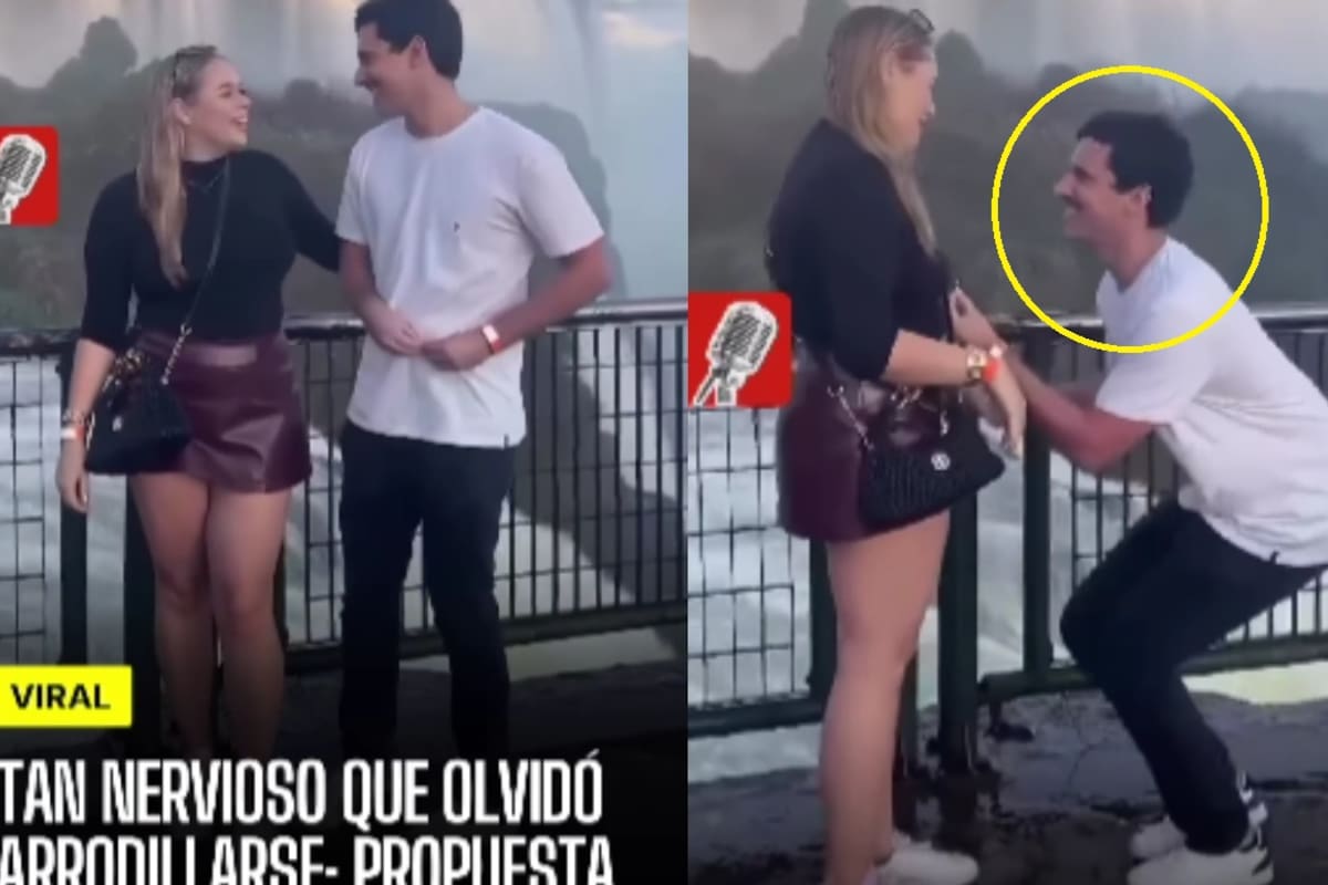 “Casi baila de nervios”: hombre olvida cómo arrodillarse al proponer matrimonio