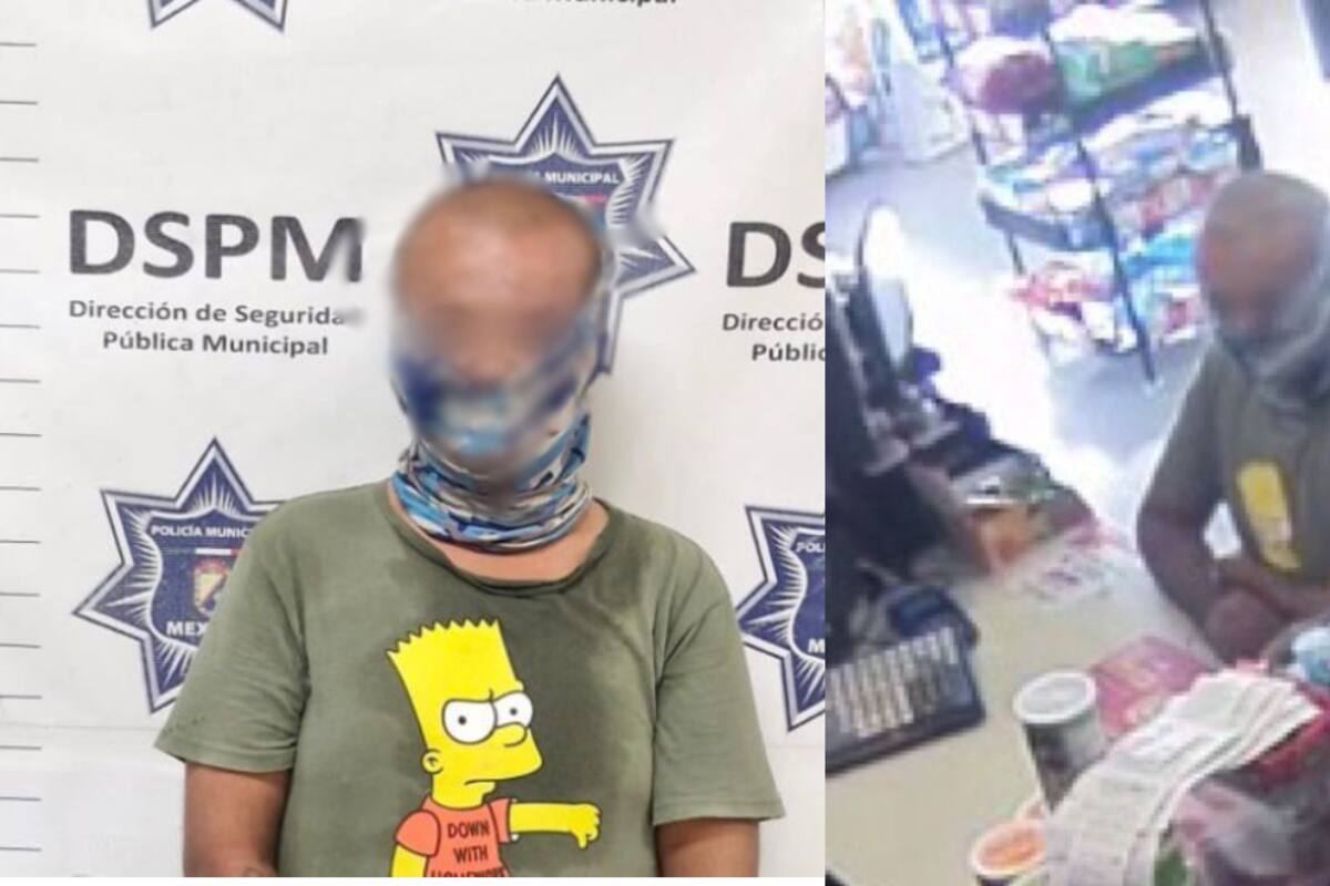 Detienen a sujeto relacionado a robos con violencia a tiendas de autoservicio