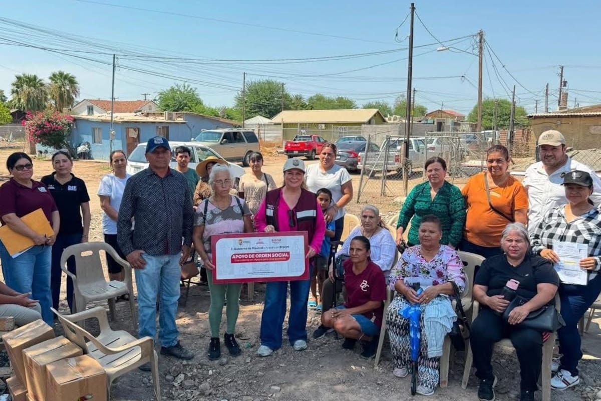Apoyan a 13 familias afectadas por incendios en el Valle de Mexicali