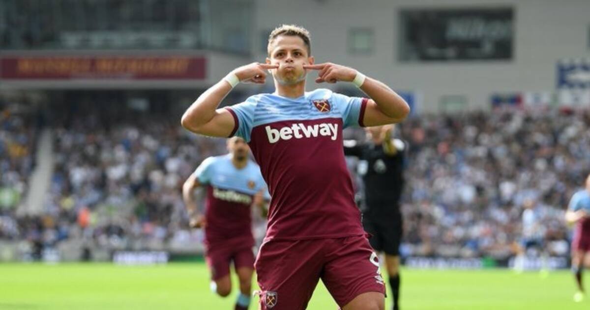 Gol de Javier 'Chicharito' Hernández en Premier League. Foto: Archico G/H