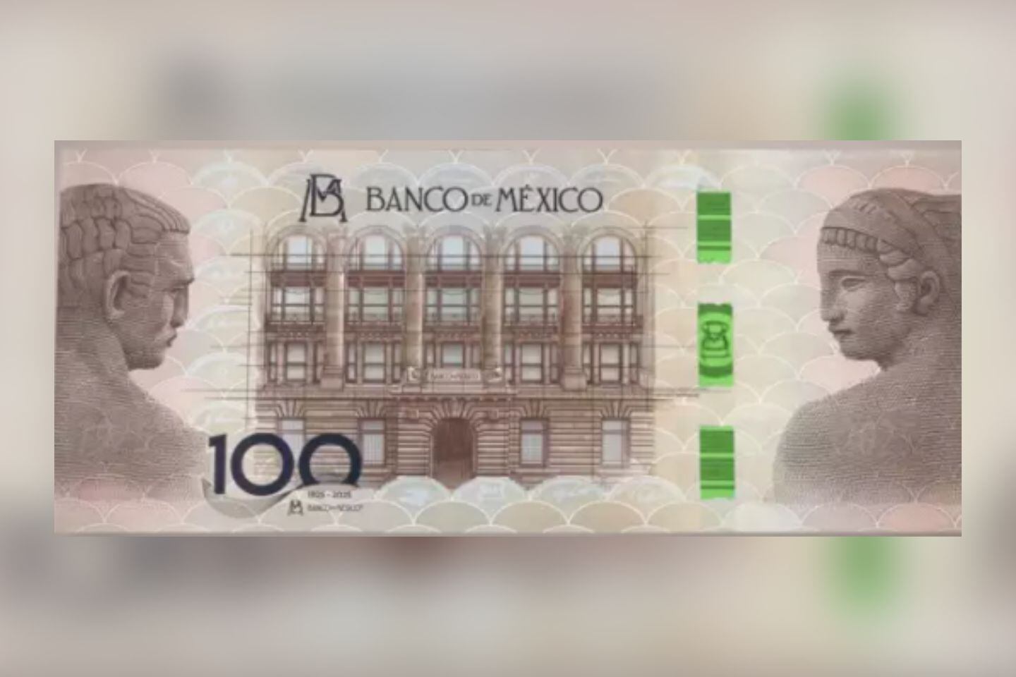 Banxico presenta billete conmemorativo de 100 pesos para celebrar su centenario y resaltar su papel histórico en la estabilidad económica