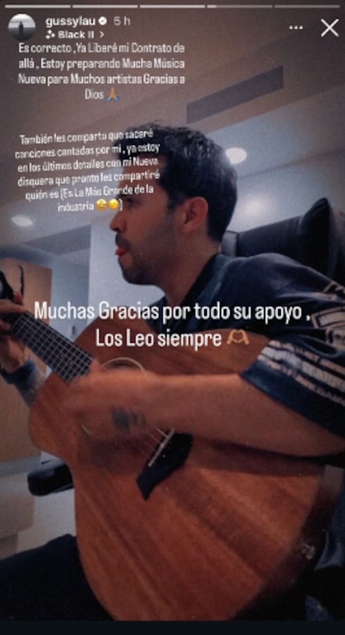 El músico se lanzará como cantante.