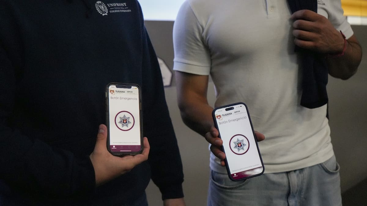 El Botón de Emergencia permite a usuarios en Tijuana solicitar apoyo de las autoridades ante situaciones que representen un riesgo. Foto: Cortesía.