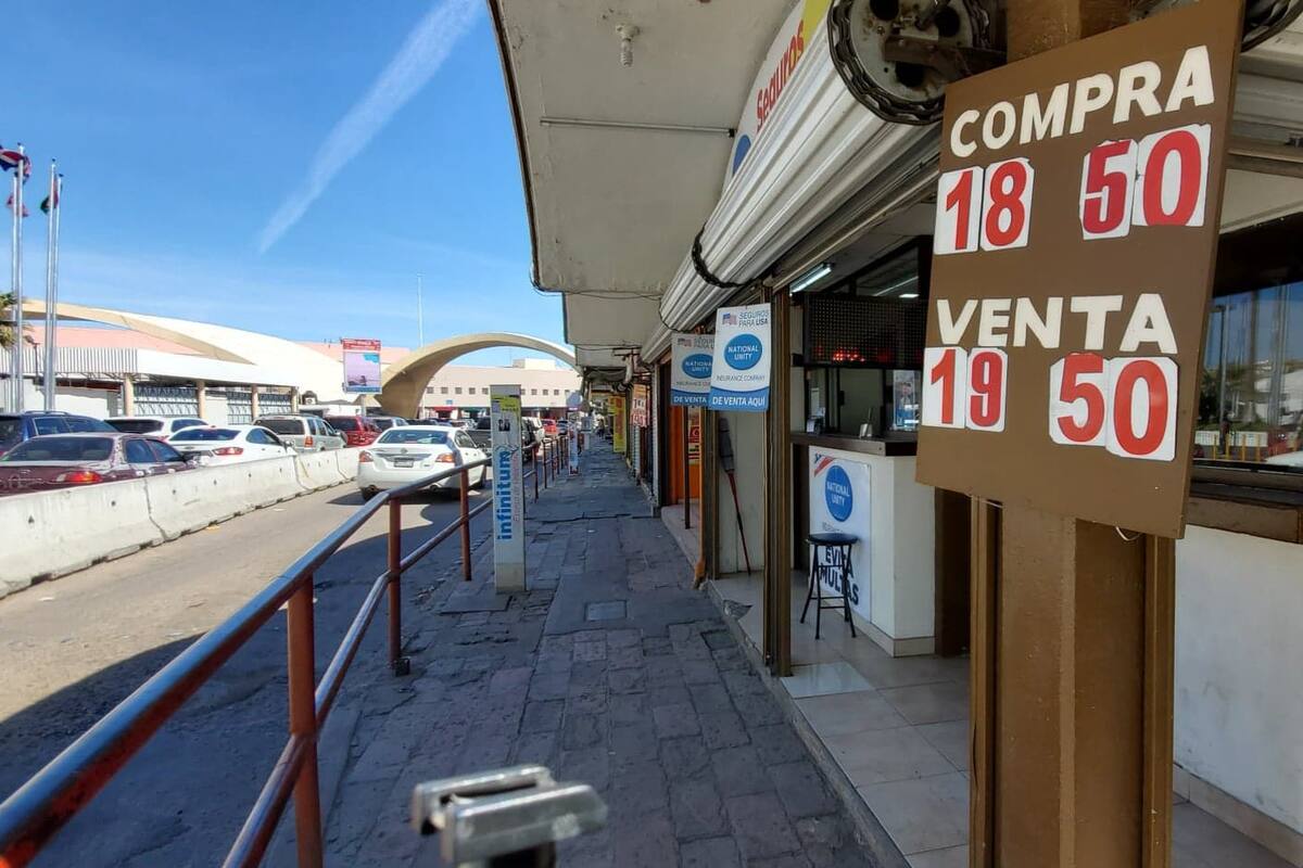 Dólar se vende en 19.50 en casas de cambio en Nogales