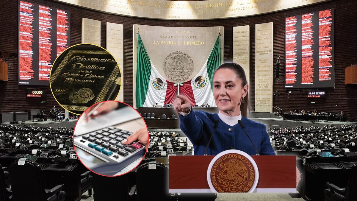 ¿Morena busca la reforma de embargo de salario que descontaría deudas a trabajadores directo de su nómina? Hacienda frena iniciativa de la que AMLO estaba en contra. Foto: Especial (Editada en Canva)