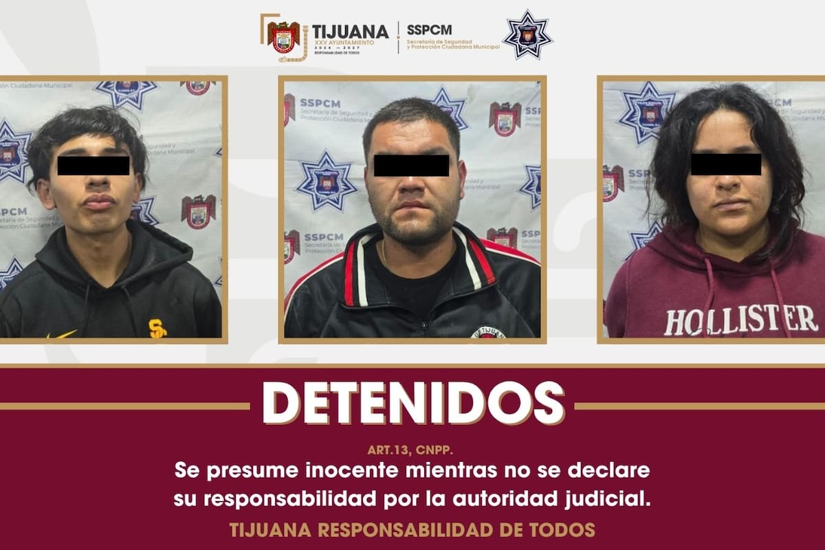 Detienen a cuatro personas y confiscan arma de fuego