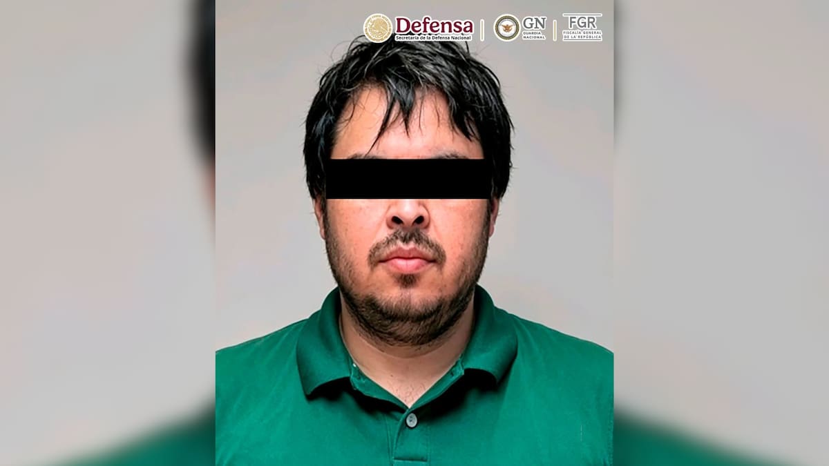 Jorge “N” fue detenido durante el operativo y quedó a disposición de la Fiscalía General de la República. (@OHarfuch)