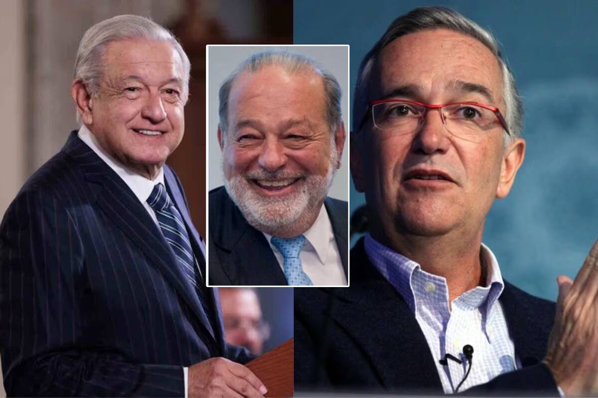 AMLO deja a Salinas Pliego en manos del SAT y lo compara con Slim