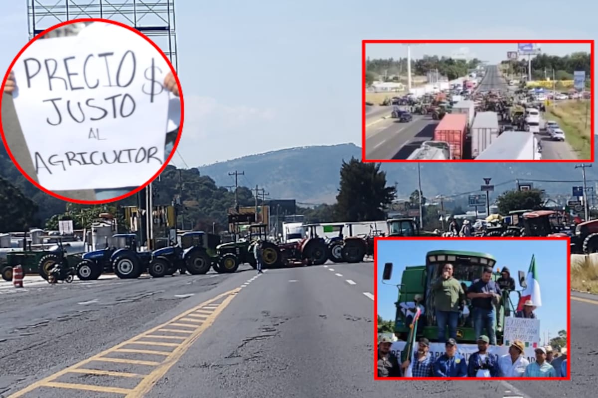 Agricultores  ya comenzaron con el bloqueo en carreteras, casetas y Palacio Nacional en protesta nacional por precios injustos en la compra de sus productos, pero aún no hay postura oficial