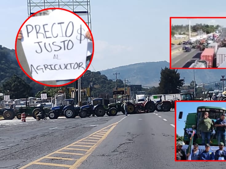 Agricultores  ya comenzaron con el bloqueo en carreteras, casetas y Palacio Nacional en protesta nacional por precios injustos en la compra de sus productos, pero aún no hay postura oficial