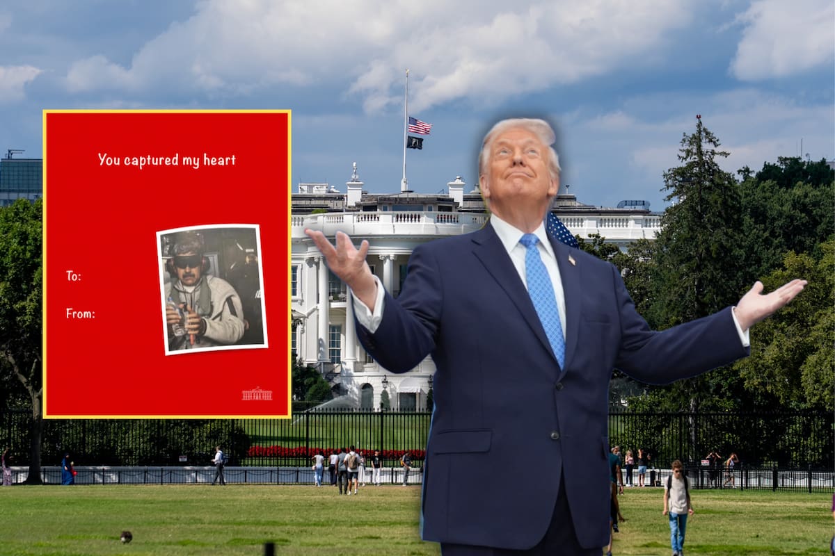 “Capturaste mi corazón”: La Casa Blanca se burla de Maduro con tarjeta de San Valentín