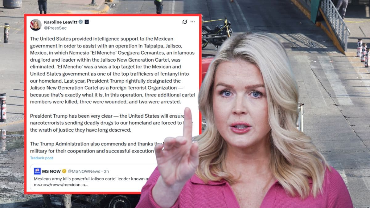 Casa Blanca confirma que Estados Unidos dio inteligencia a México en el operativo donde murió “El Mencho” en Tapalpa; EEUU reafirma designación terrorista contra el CJNG